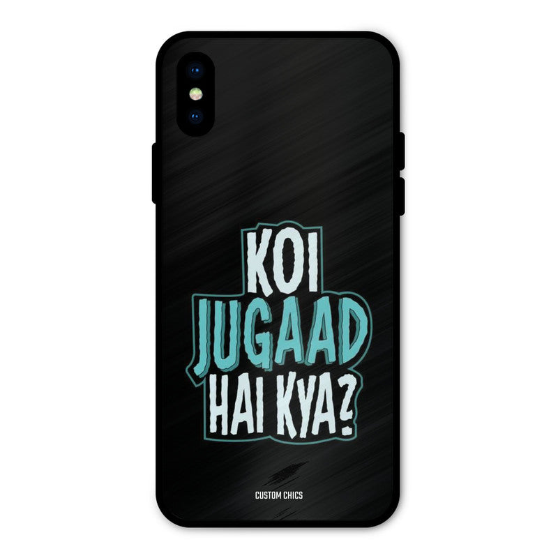 Jugaad Hai Kya iPhone X Mobile Back Cover - Typography PrintShield Case