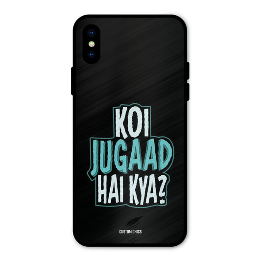 Jugaad Hai Kya iPhone X Mobile Back Cover - Typography PrintShield Case