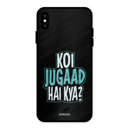 Jugaad Hai Kya iPhone XS Max Mobile Back Cover - Typography PrintShield Case
