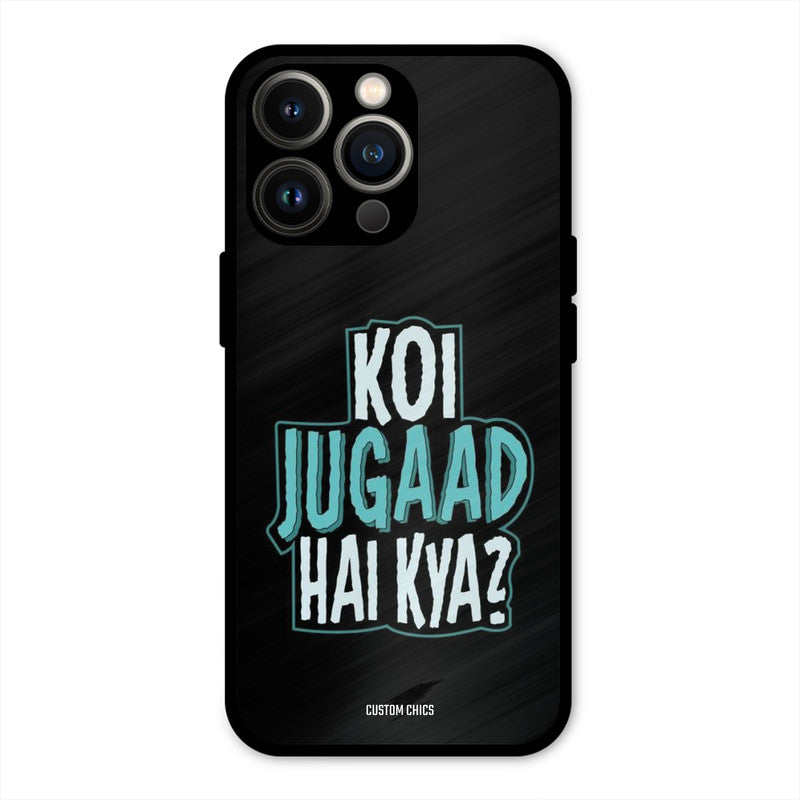 Jugaad Hai Kya iPhone 13 Pro Mobile Back Cover - Typography PrintShield Case
