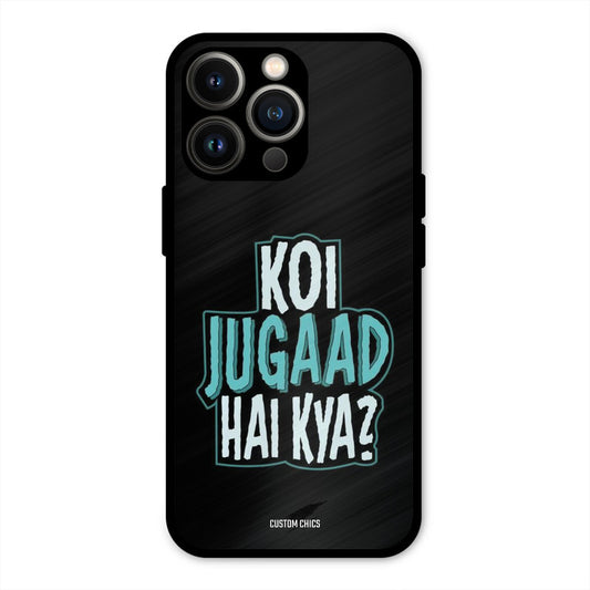 Jugaad Hai Kya iPhone 13 Pro Mobile Back Cover - Typography PrintShield Case