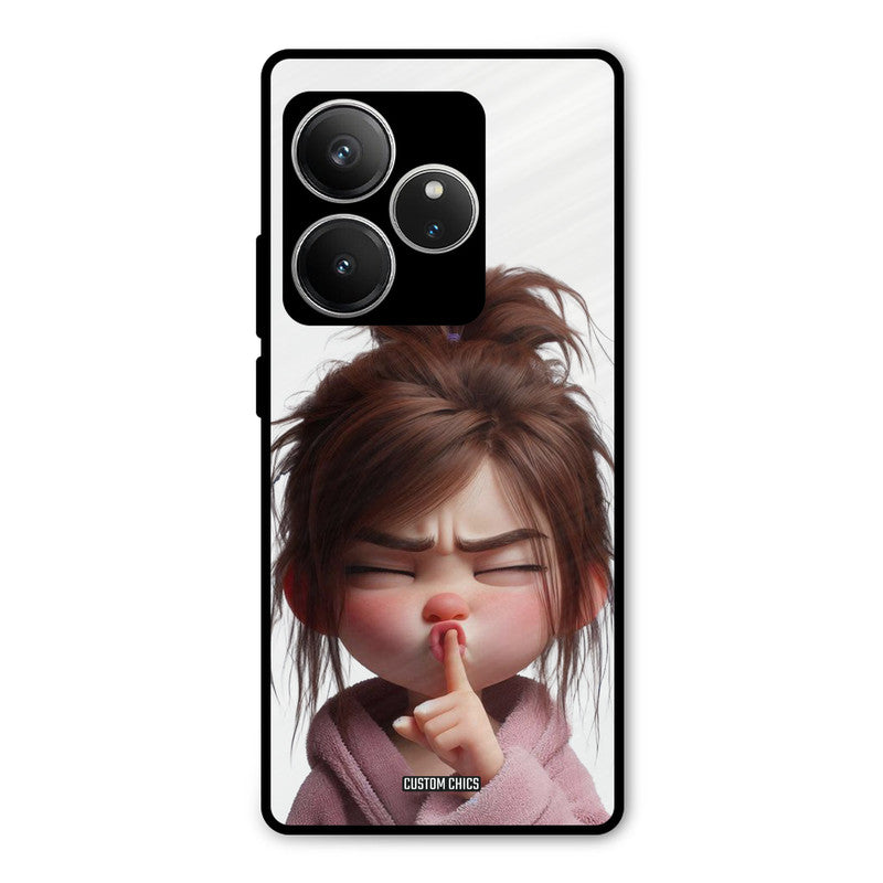 Keep Quite Realme GT 6 Mobile Back Cover - Cute PrintShield Case