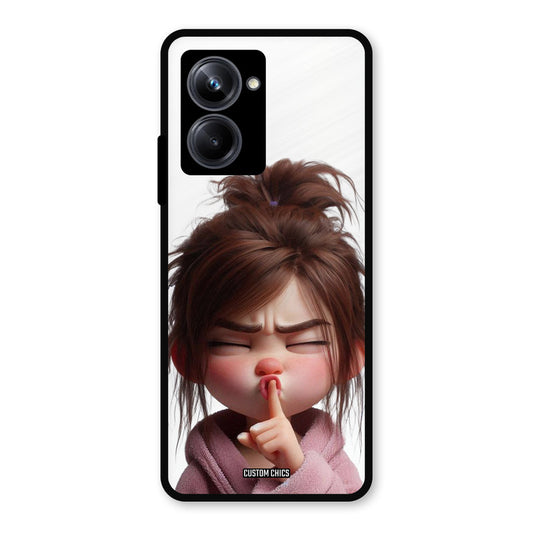 Keep Quite Realme 10 Pro Mobile Back Cover - Cute PrintShield Case