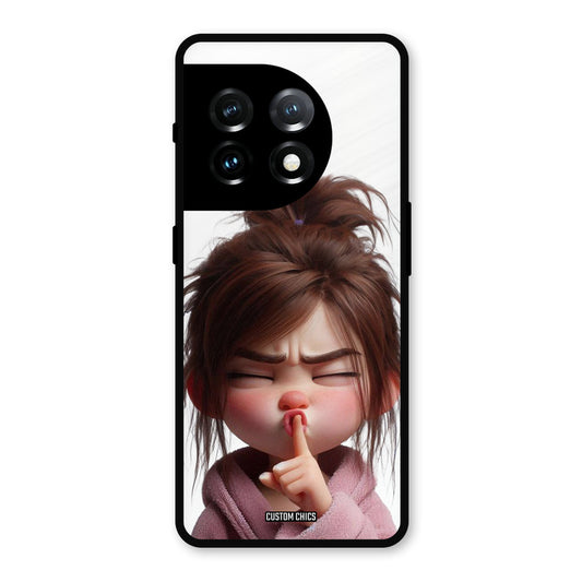 Keep Quite OnePlus 11 Mobile Back Cover - Cute PrintShield Case