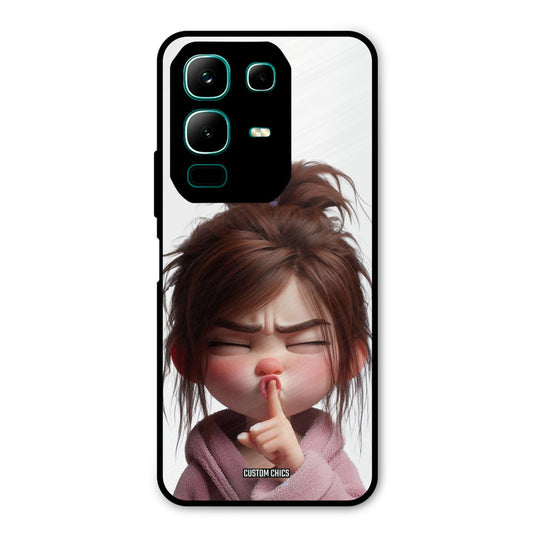 Keep Quite Infinix Note 50x Mobile Back Cover - Cute PrintShield Case
