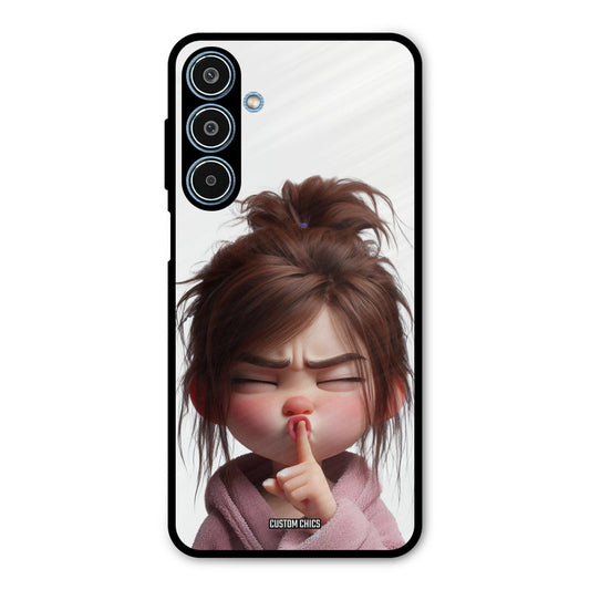Keep Quite Samsung Galaxy M35 5G Mobile Back Cover - Cute PrintShield Case