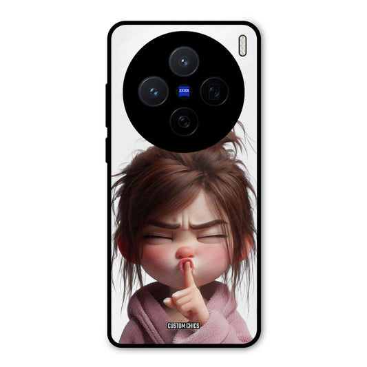 Keep Quite Vivo X200 Mobile Back Cover - Cute PrintShield Case