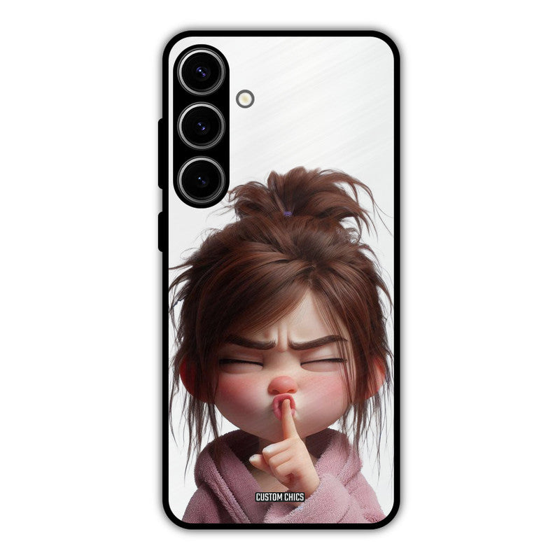 Keep Quite Samsung Galaxy S24 Plus Mobile Back Cover - Cute PrintShield Case
