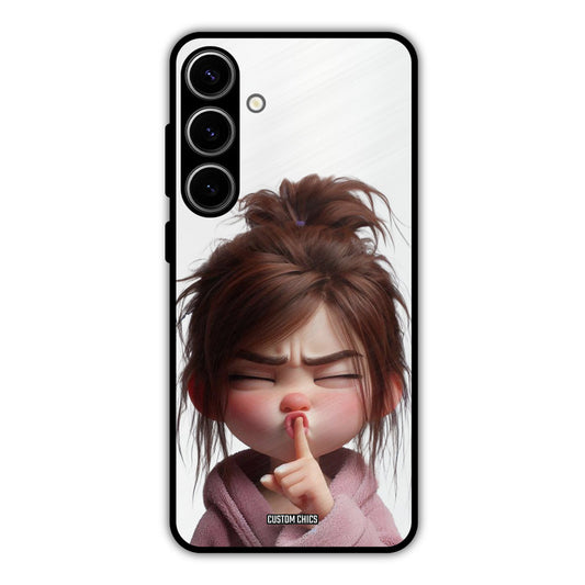 Keep Quite Samsung Galaxy S24 Plus Mobile Back Cover - Cute PrintShield Case