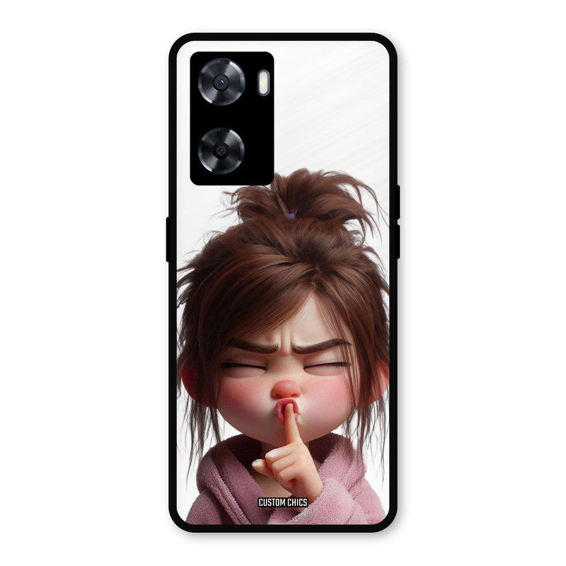 Keep Quite Oppo A57 2022 Mobile Back Cover - Cute PrintShield Case