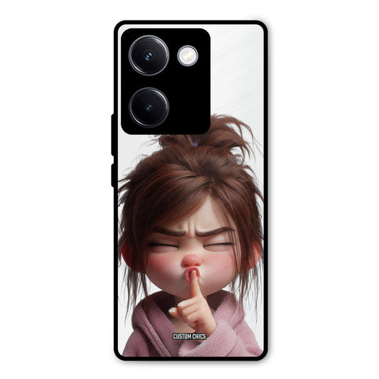 Keep Quite Vivo Y300 Plus Mobile Back Cover - Cute PrintShield Case