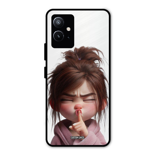 Keep Quite Vivo Y75 5G Mobile Back Cover - Cute PrintShield Case