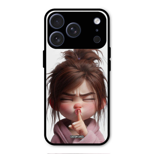 Keep Quite iPhone 17 Pro Mobile Back Cover - Cute PrintShield Case