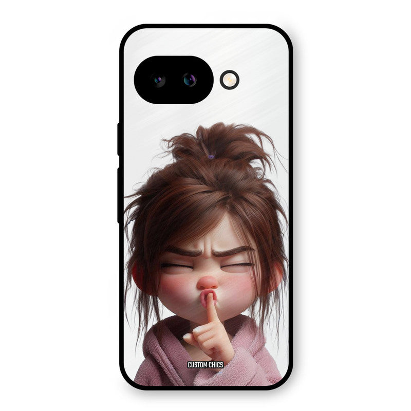 Keep Quite Google Pixel 9A Mobile Back Cover - Cute PrintShield Case