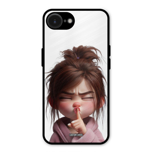 Keep Quite iPhone 16e Mobile Back Cover - Cute PrintShield Case