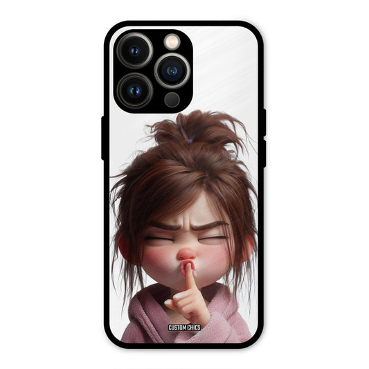 Keep Quite iPhone 13 Pro Max Mobile Back Cover - Cute PrintShield Case