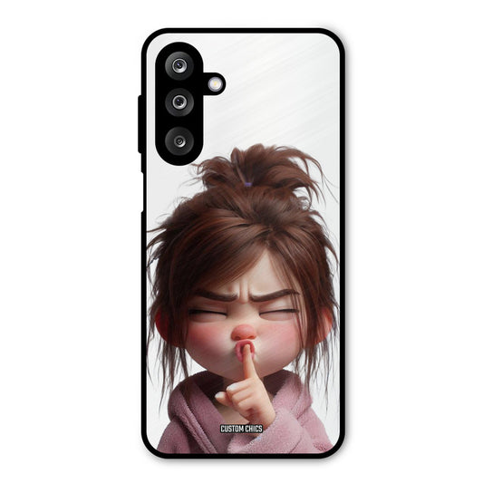 Keep Quite Samsung Galaxy M36 Mobile Back Cover - Cute PrintShield Case