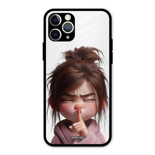 Keep Quite iPhone 11 Pro Mobile Back Cover - Cute PrintShield Case
