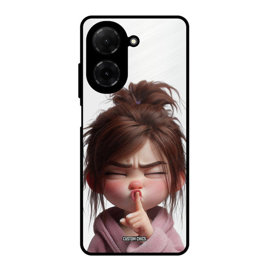 Keep Quite Poco C71 Mobile Back Cover - Cute PrintShield Case