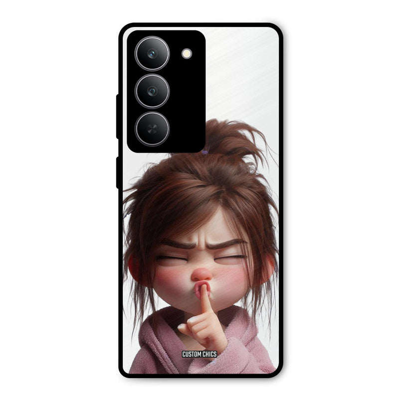 Keep Quite Realme 14x Mobile Back Cover - Cute PrintShield Case