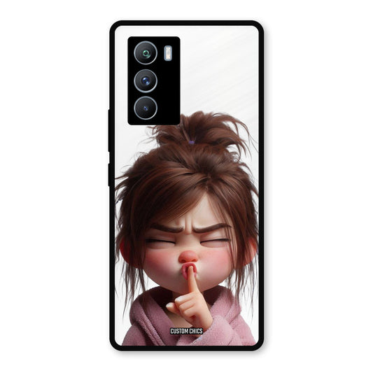 Keep Quite iQOO 9SE Mobile Back Cover - Cute PrintShield Case