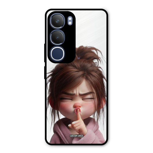 Keep Quite Vivo Y29 Mobile Back Cover - Cute PrintShield Case