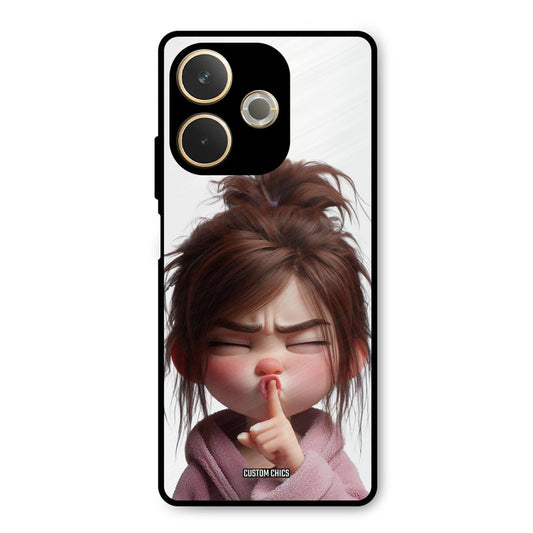 Keep Quite Oppo A5 Pro Mobile Back Cover - Cute PrintShield Case