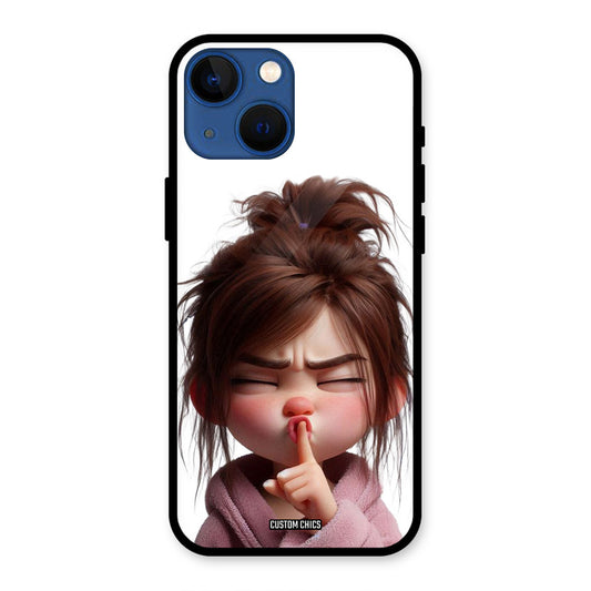 Keep Quite iPhone 13 Mini Mobile Back Cover - Cute PrintShield Case