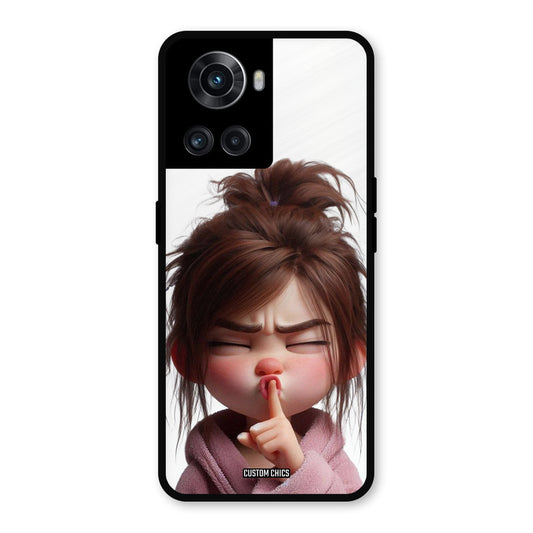 Keep Quite OnePlus 10R Mobile Back Cover - Cute PrintShield Case