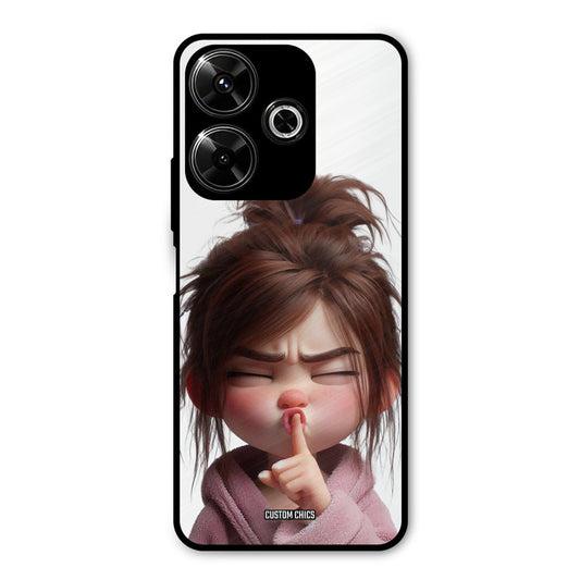 Keep Quite Redmi 13 5G Mobile Back Cover - Cute PrintShield Case