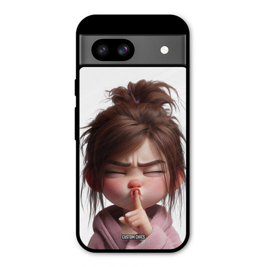 Keep Quite Google Pixel 8a Mobile Back Cover - Cute PrintShield Case