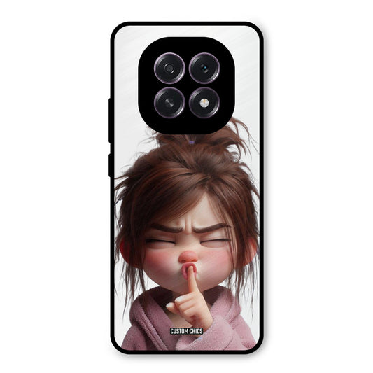 Keep Quite Oppo F29 Mobile Back Cover - Cute PrintShield Case