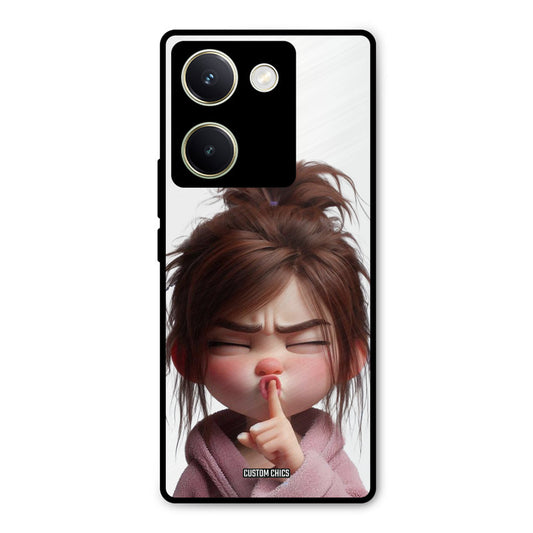 Keep Quite Vivo Y200 Pro Mobile Back Cover - Cute PrintShield Case