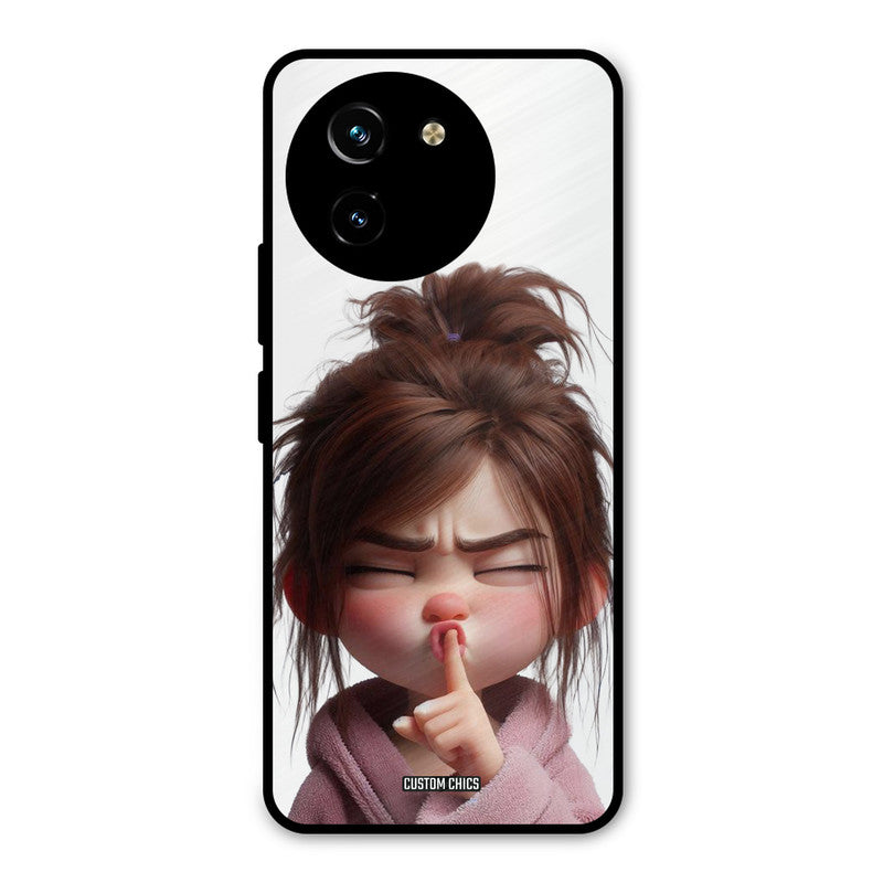 Keep Quite Vivo Y200i Mobile Back Cover - Cute PrintShield Case