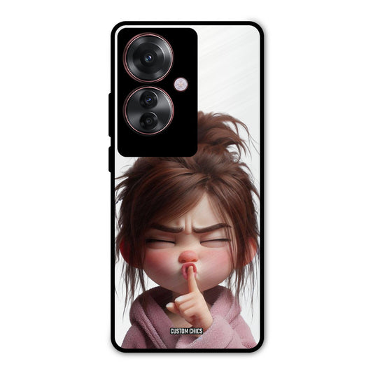 Keep Quite Oppo F25 Pro Mobile Back Cover - Cute PrintShield Case