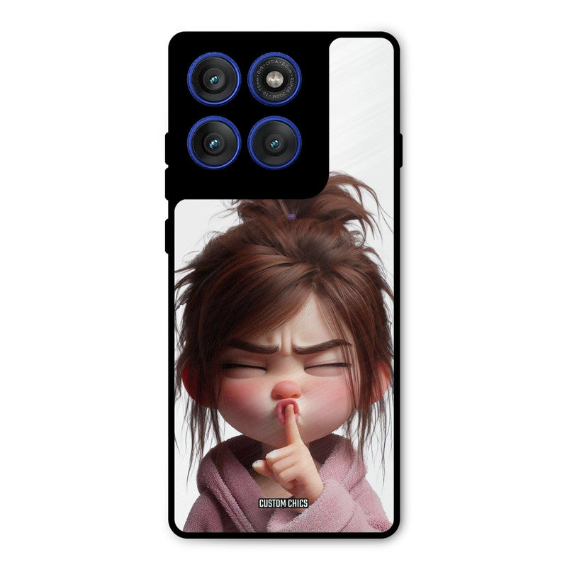 Keep Quite Motorola Edge 60 Pro Mobile Back Cover - Cute PrintShield Case