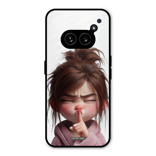 Keep Quite Nothing Phone 2a Mobile Back Cover - Cute PrintShield Case