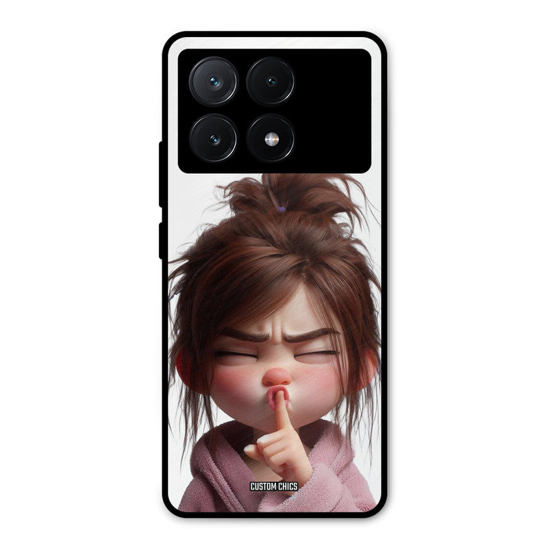Keep Quite Poco X6 Pro Mobile Back Cover - Cute PrintShield Case