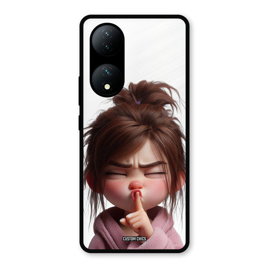 Keep Quite Vivo Y100 Mobile Back Cover - Cute PrintShield Case