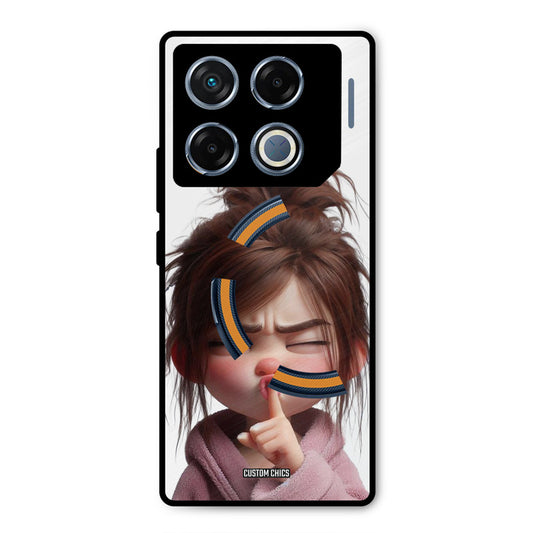 Keep Quite Infinix GT 20 Pro Mobile Back Cover - Cute PrintShield Case