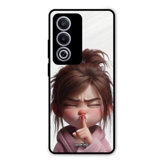 Keep Quite Oppo A3 Pro Mobile Back Cover - Cute PrintShield Case