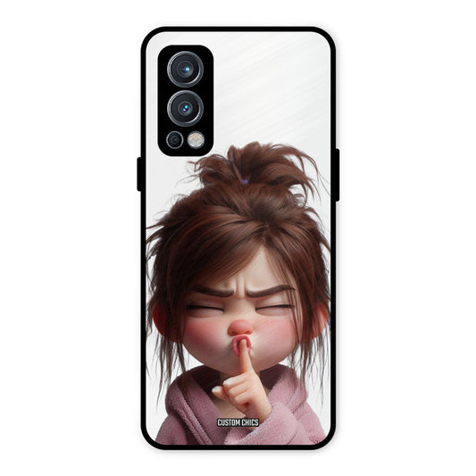 Keep Quite OnePlus Nord 2 5G Mobile Back Cover - Cute PrintShield Case