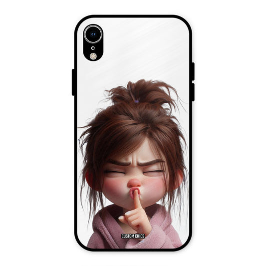 Keep Quite iPhone XR Mobile Back Cover - Cute PrintShield Case