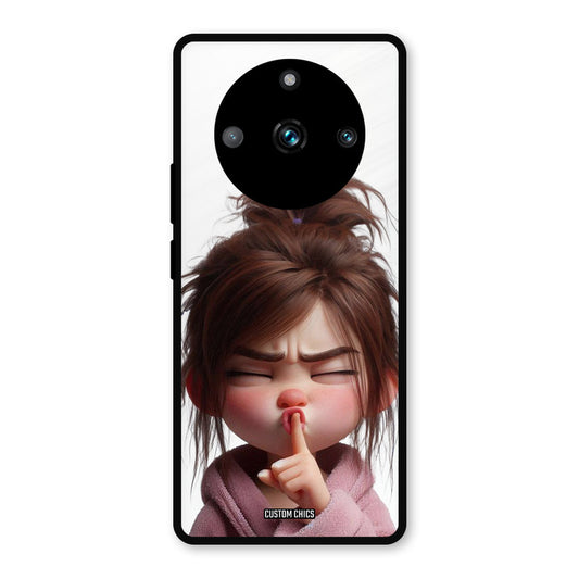 Keep Quite Realme 11 Pro Plus Mobile Back Cover - Cute PrintShield Case
