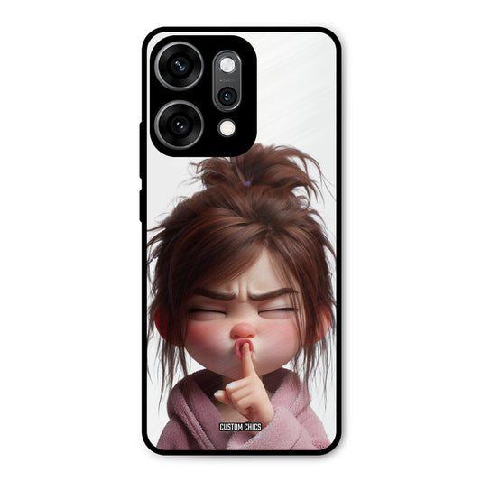 Keep Quite Oppo Reno 14 Pro Mobile Back Cover - Cute PrintShield Case
