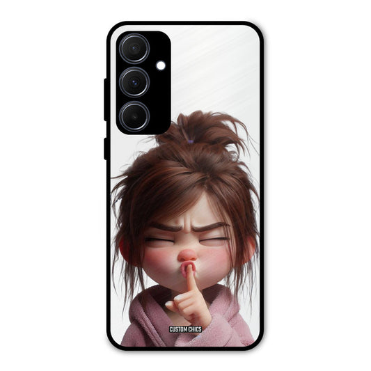 Keep Quite Samsung Galaxy A35 5G Mobile Back Cover - Cute PrintShield Case
