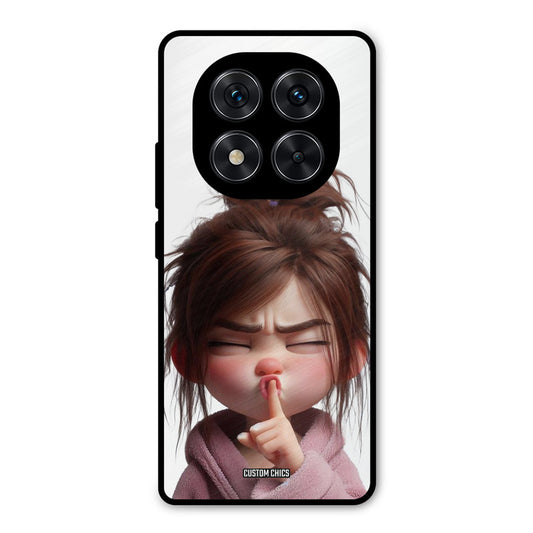Keep Quite Redmi Note 14 Pro Mobile Back Cover - Cute PrintShield Case