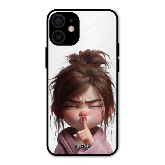 Keep Quite iPhone 12 Mini Mobile Back Cover - Cute PrintShield Case