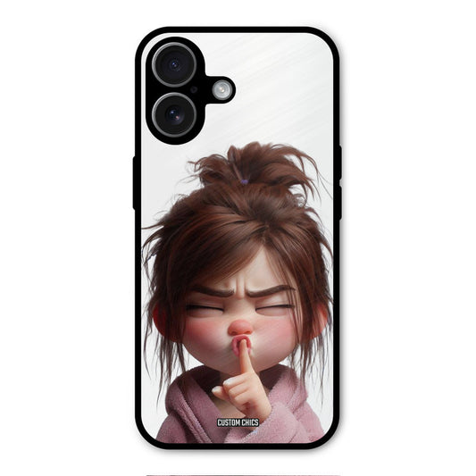 Keep Quite iPhone 17 Mobile Back Cover - Cute PrintShield Case