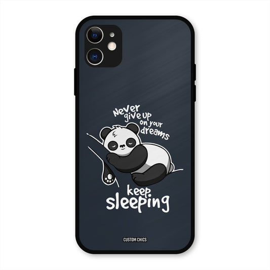 Keep Sleeping iPhone 11 Mobile Back Cover - Typography PrintShield Case